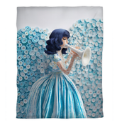 Artful mountain scenery on a stylish duvet cover.